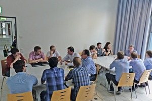  4 The speed dating session enabled the students to question the individual industry representatives in small groups 