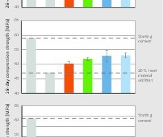  12 Influence of cement substitution with greywacke flour on the compressive strength of mortar prisms 