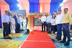  2 Ceremonial laying of the foundation stone. The new Beumer production site in India is scheduled to start operations in September 2025 