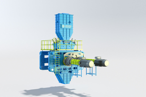 1 3D-model of the new ROP roller press 