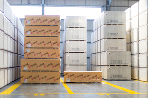  7 The Bristol extension produces plasterboard for the company’s Siniat brand 