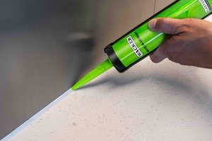  1 The silicone sealant Elastosil eco 7770 P is one of the many product highlights that Wacker presented at the European Coatings Show. Plant-based methanol is used in its production, which conserves fossil resources 