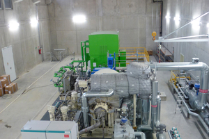  1 Interior view of waste heat power plant 