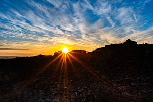  5 Sunrise over the Hindlow quarry 