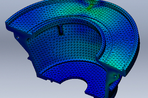  4 Stress analysis modeling diagram of the grinding table 