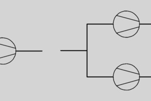  2 Configuration with a single fan (left) and with two fans 