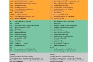  2 The structure of EN 459, Part 1 